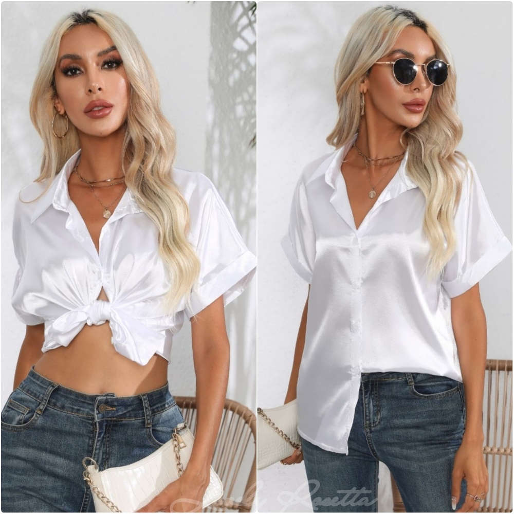Classic Collared Neck Short Sleeve Shirt